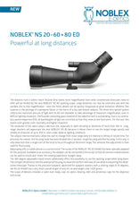 Load image into Gallery viewer, German NOBLEX NS 20-60 x 80 ED professional monocular telescope – recommended by professional telescope users 
